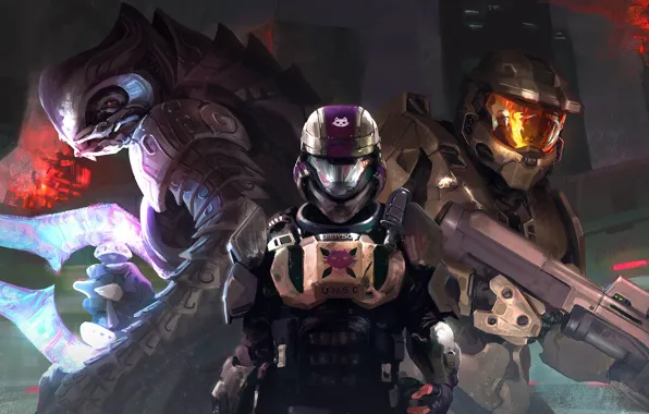 Шлем, броня, art, halo, master chief, John-117, covenant, bungie