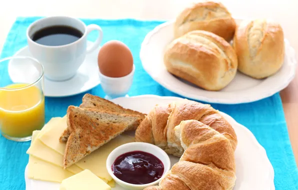 Чай, завтрак, good morning, тосты, булочки