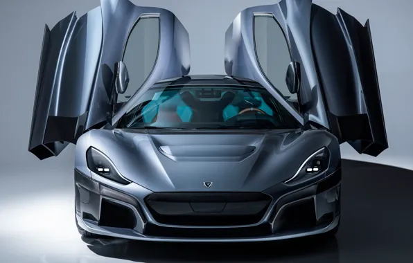 Суперкар, вид спереди, 2018, Rimac, электрокар, C-Two