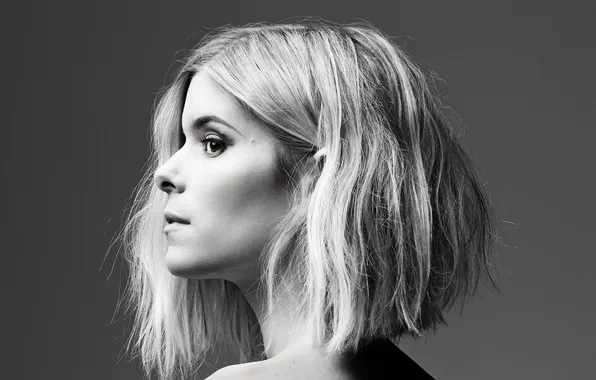 Взгляд, поза, портрет, актриса, блондинка, профиль, hair, Kate Mara