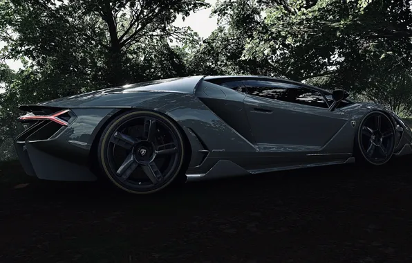 HDR, Lamborghini, Park, Game, Trees, UHD, Centenario, Lamborghini Centenario LP 770-4