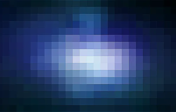 Картинка фон, голубой, минимализм, пиксели, пиксель, pixel, pixelate, blu