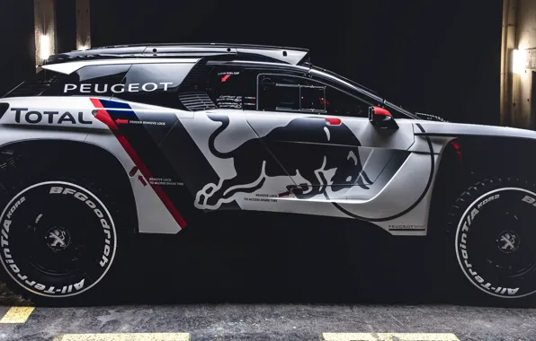 Авто, Машина, Peugeot, Red Bull, Rally, Dakar, Дакар, Внедорожник