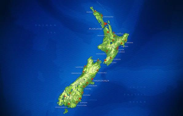 Картинка мир, vladstudio, новая зеландия