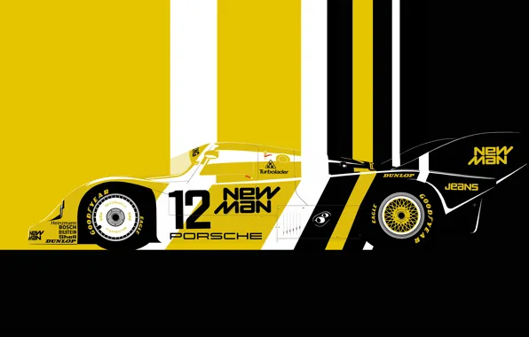 Sport car, lemans, 1983 Porsche 956