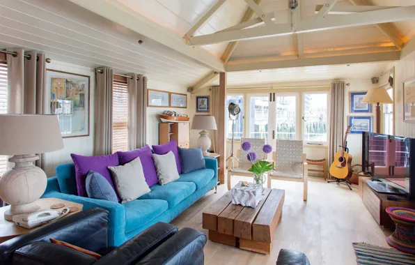 Дизайн, стиль, Лондон, интерьер, Великобритания, гостиная, United Kingdom, New Concordia Wharf