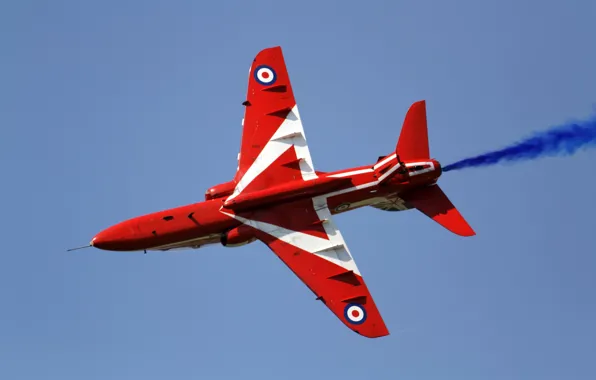 Картинка Red Arrows, Hawk T1A, лёгкий штурмовик, тренировочный самолёт