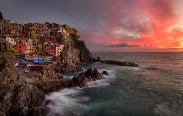 Италия, Italy, Manarola, Liguria, Provincia della Spezia, Национальный парк Чинкве-Терре, Регион Лигурия, Parco nazionale delle …