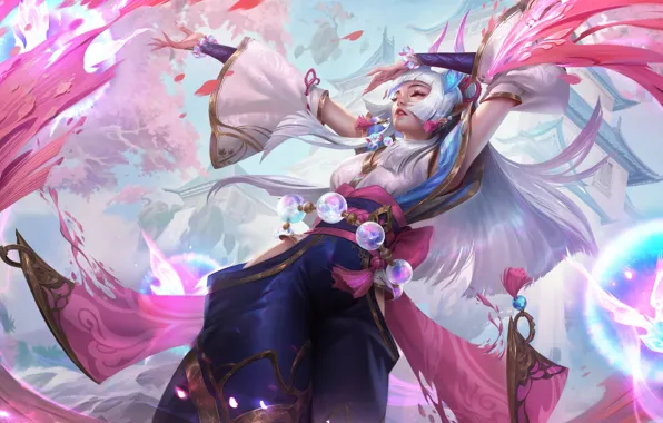Магия, игра, game, character, красивая девушка, персонаж, League of Legends, LOL