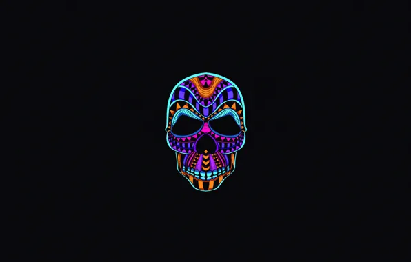 Минимализм, Череп, Стиль, Фон, Арт, Art, Abstract, Style