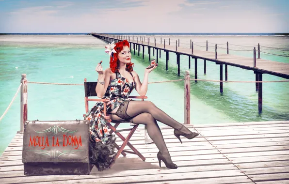 Девушка, поза, стиль