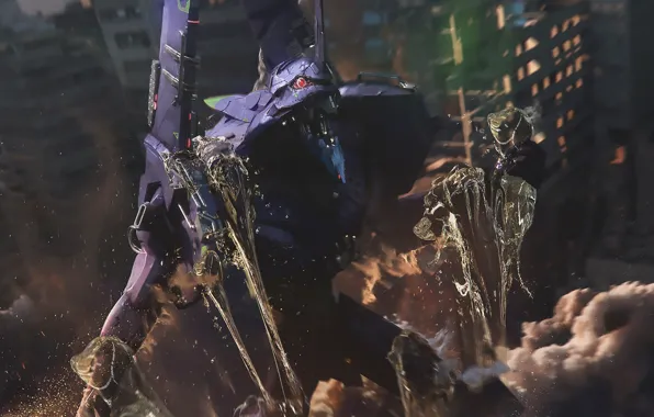Робот, аниме, Евангелион, Evangelion