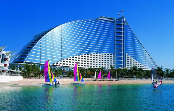 Картинка город, Дубай, отель, Dubai, Jumeirah Beach Hotel