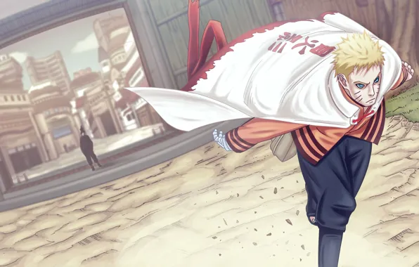 Naruto, art, uzumaki naruto, nanadaime, naruto gaiden, by chronobones