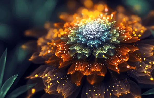 Картинка цветок, фрактал, by SallySlips