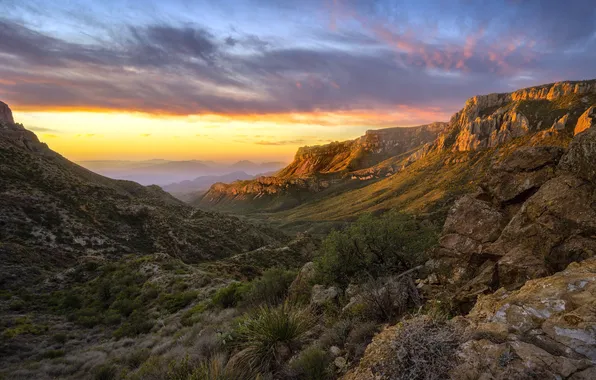 Горы, USA, США, Красота, Texas, Mountains, Техас, Big Bend National Park