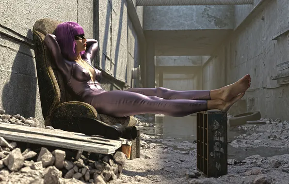 Fan Art, Chloe Moretz, Chloe, Hit Girl, Sweaty, Bodysuit, Kick Ass, Dboxx