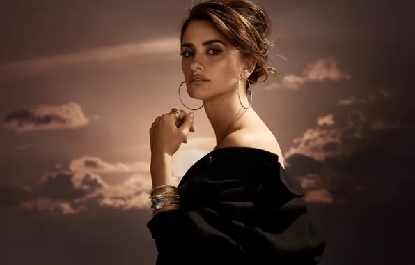 Девушка, Взгляд, Penelope Cruz, Пенелопа Круз, Jewellery, Ювелирные изделия, Осенняя кампания Джона Харди, John Hardy …