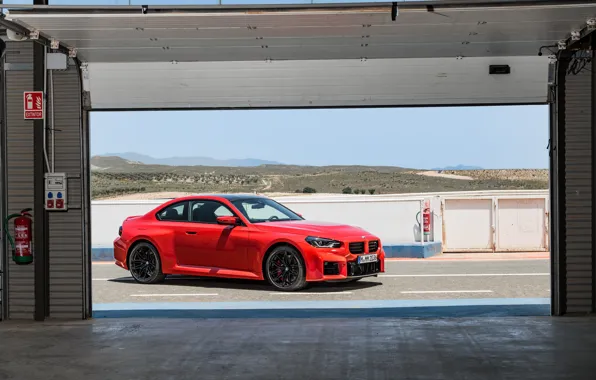 Car, red, M2, BMW M2, G87, 🤢