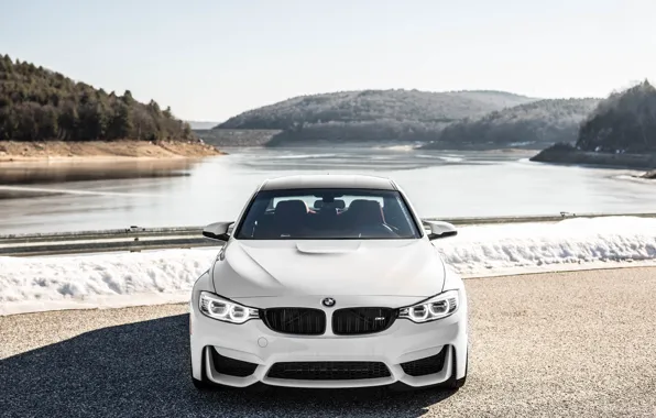 BMW, Front, White, F80