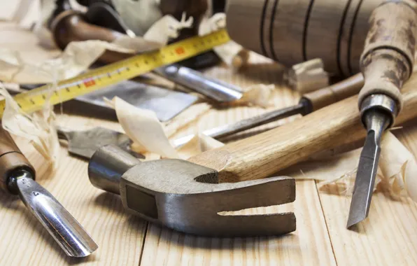 Wood, tools, carpentry