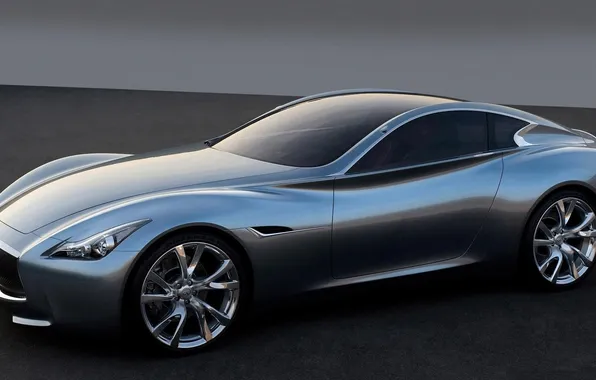 Картинка машина, infiniti, серебристая, concept car