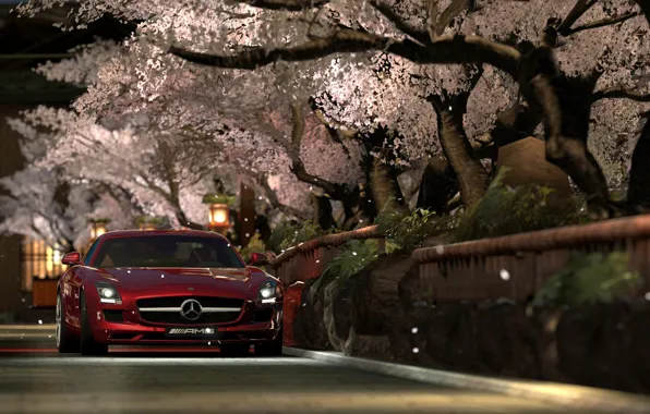 Картинка Gran Turismo 5, Mercedes Benz SLS AMG, Photo Mode, Kyoto Shirakawa