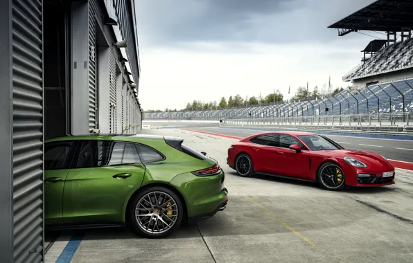 Картинка Porsche, боксы, 2018, Panamera GTS, Panamera GTS Sport Turismo