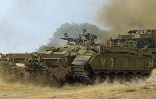 Израиль, Пума, БТР, Vincent Wai, Israel Defense Forces, гусеничный, инженерная машина, машина разминирования