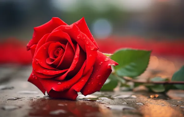 Цветок, вода, капли, макро, цветы, роза, розы, лепестки