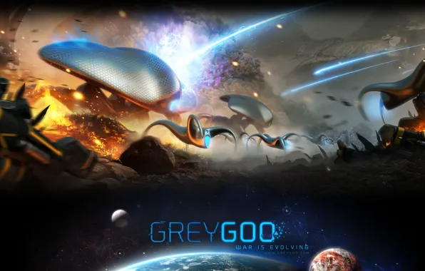Стратегия, greygoo, серая слизь, Petroglyph Games, grey goo, игра 2015, фракция слизь