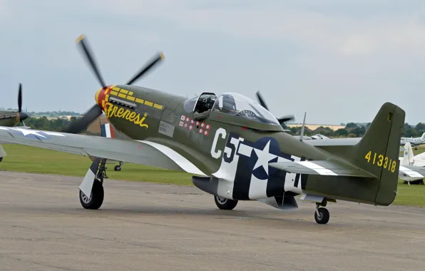 Истребитель, P-51D, одноместный, дальнего радиуса