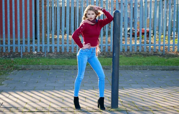 Картинка поза, улица, модель, Tatjana
