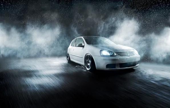 Капли, брызги, туман, дождь, Volkswagen, cars, auto, mk5