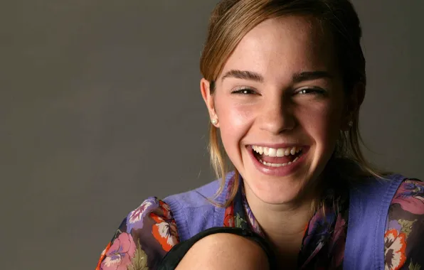 Девушка, смех, актриса, Эмма Уотсон, Emma Watson