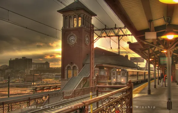 Картинка часы, вокзал, поезд