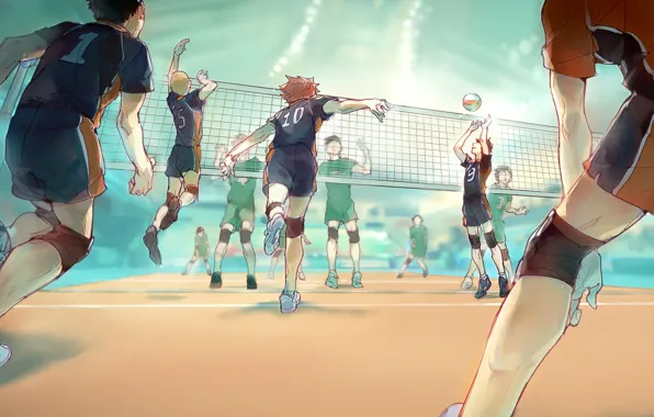 Игра, парни, Волейбол, Haikyuu