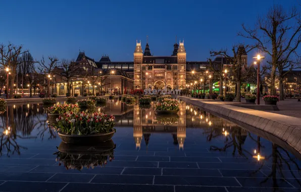 Амстердам, Нидерланды, Amsterdam, Голландия, Rijksmuseum