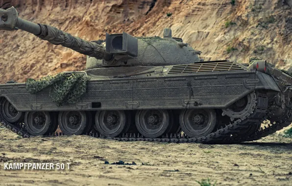 Картинка танк, World of Tanks, ранговые бои, Kampfpanzer 50 t