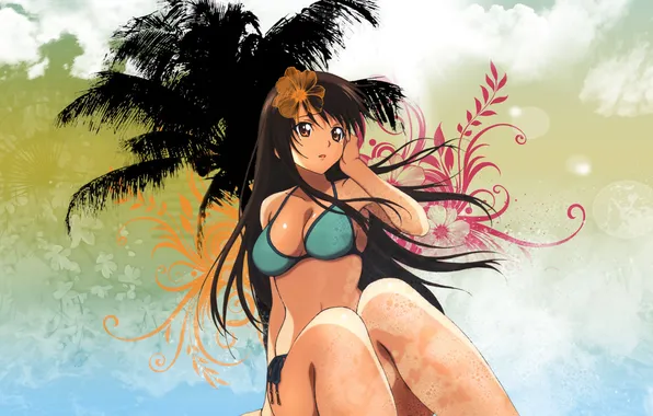 Купальник, девушка, стиль, фон, любовные неприятности, to love-RU
