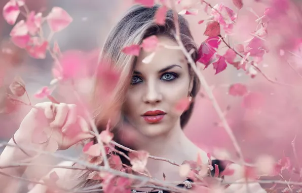 Картинка макияж, Alessandro Di Cicco, Pink Flowers