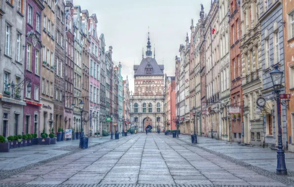 Street, building, gdansk