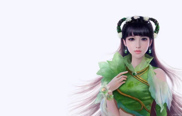 Картинка девушка, фентези, игра, арт, персонажи