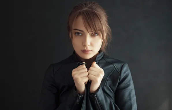 Макияж, куртка, губки, локоны, фотограф Tabula Rasa, Ph Tabula Rasa, Eugeny Sibiraev, Евгений Сибиряев