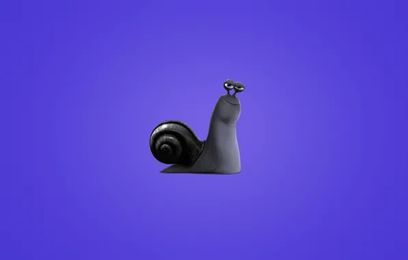 Улитка, минимализм, Turbo, фиолетовый фон, Турбо, snail