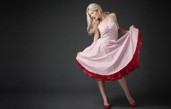 Девушка, поза, фон