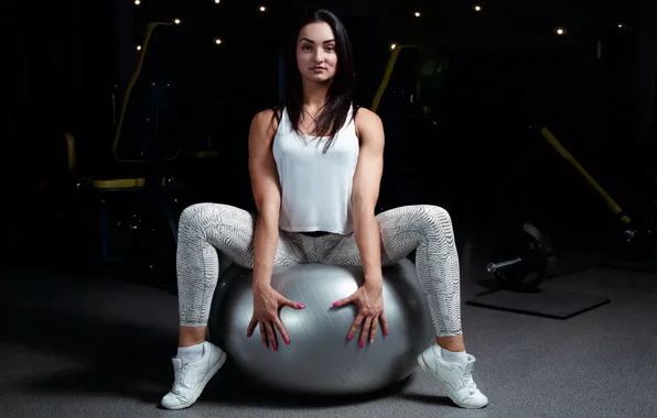 Картинка ball, female, fitness