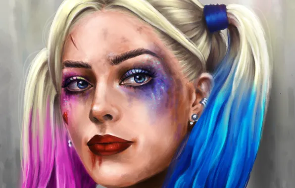 Картинка арт, Harley Quinn, Suicide Squad, Margo Robbie, Отряд самойубийц