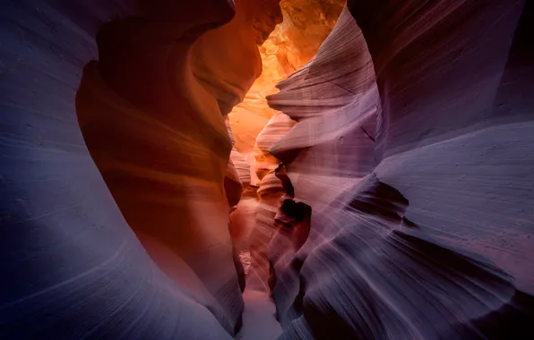 Картинка скалы, Аризона, США, штат, каньон Антилопы