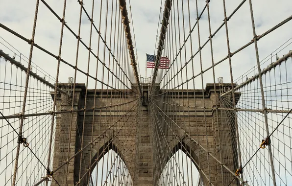 United States, New York, Brooklyn Bridge